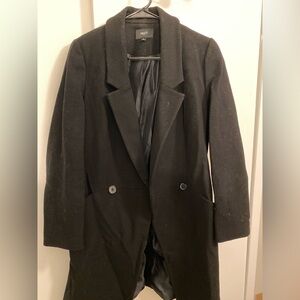 Women’s black wool coat